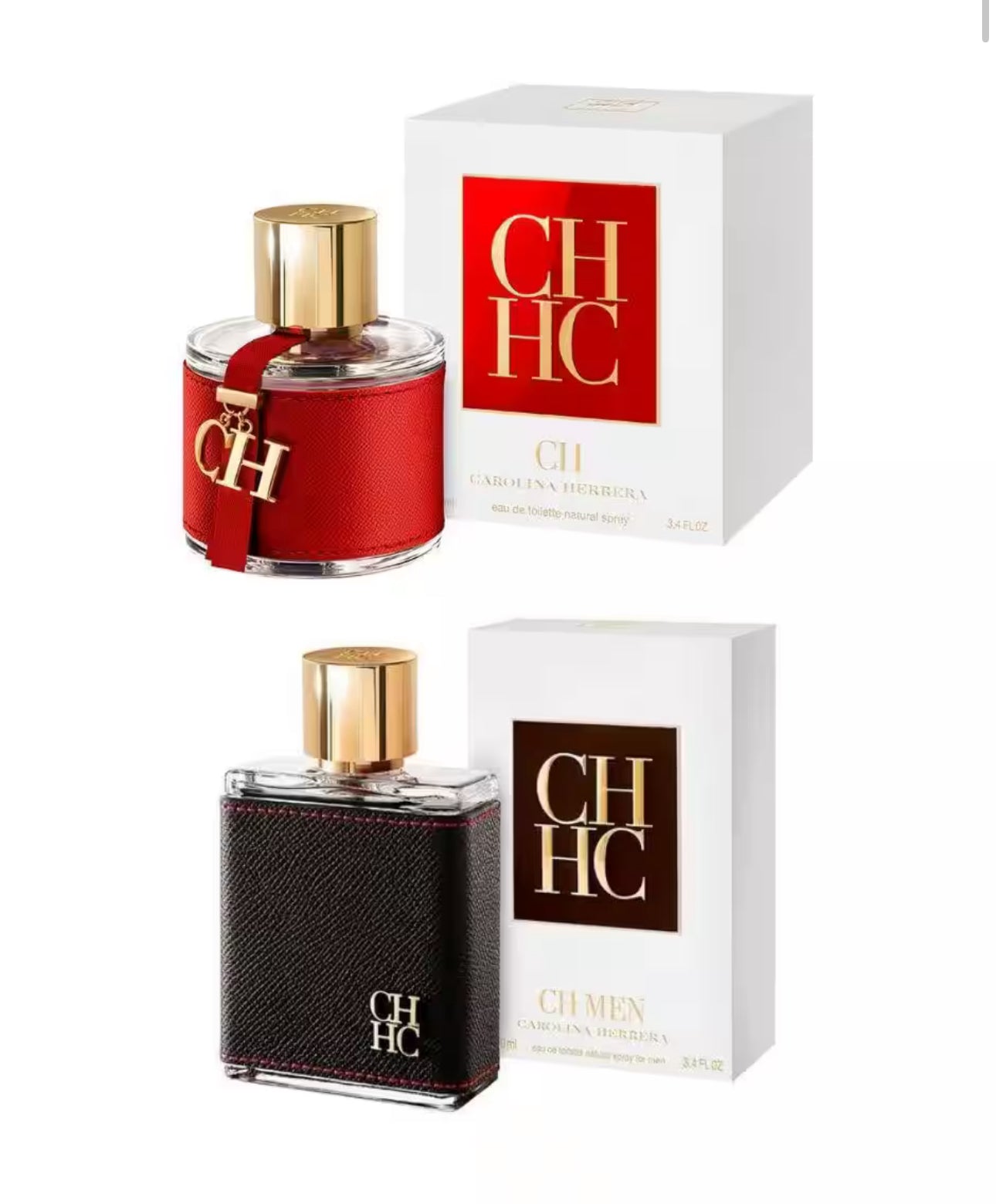 Set de fragancia Carolina Herrera Ch + Ch Men unisex